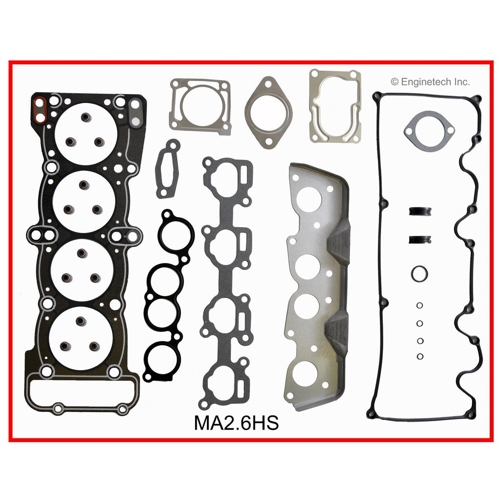 Enginetech MA2.6HS Engine Cylinder Head Gasket Set for Mazda B2600 and MPV (1990-1994)