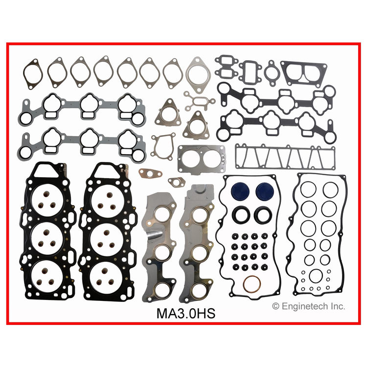 Enginetech Mazda MA3.0HS Engine Cylinder Head Gasket Set for 1988-1989 Mazda 929