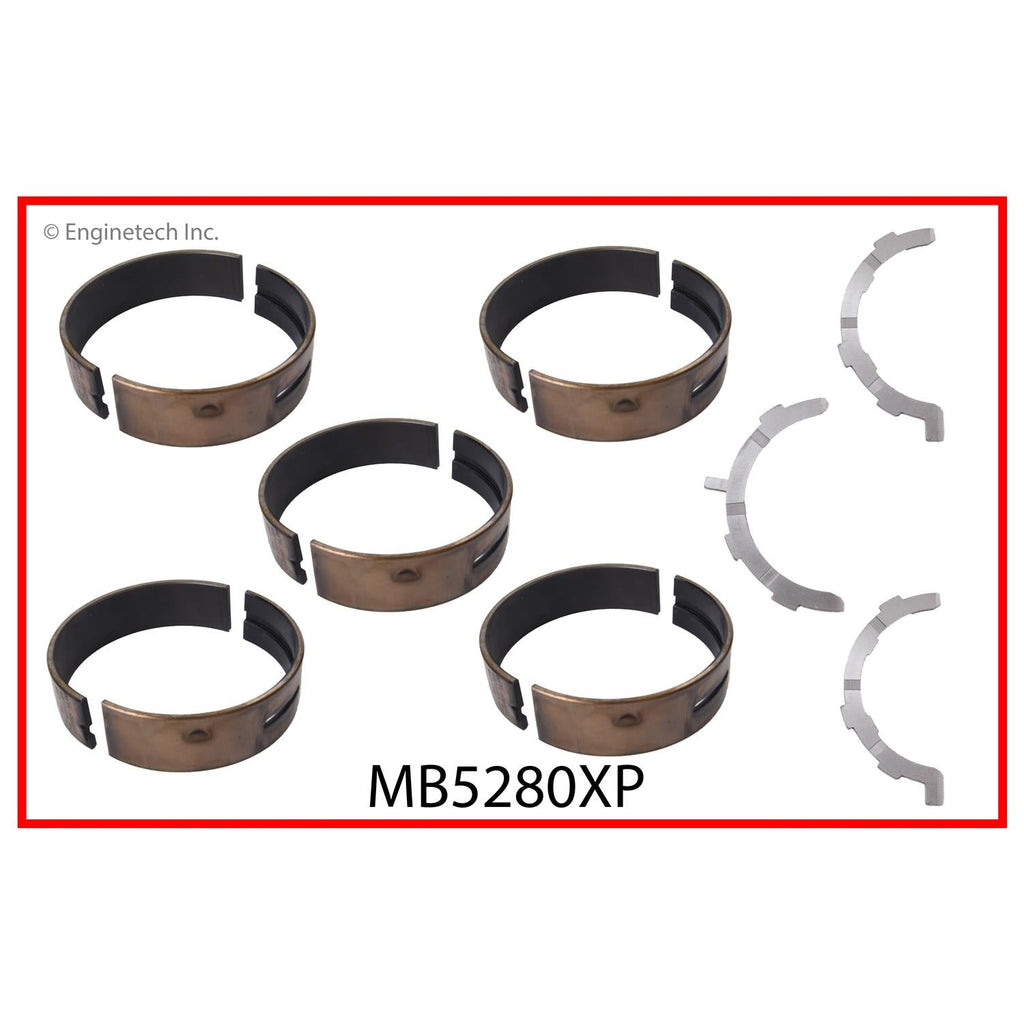Enginetech MB5280XPSTD High Performance Engine Full Crankshaft Main Bearing Set