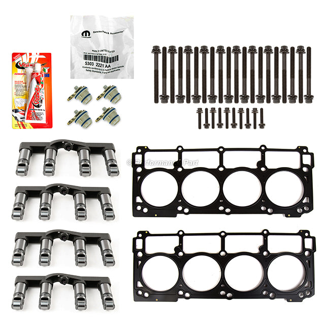05-10 CHRYSLER DODGE JEEP 6.1 MDS DELETE KIT lifters, bolts, head gaskets, plug