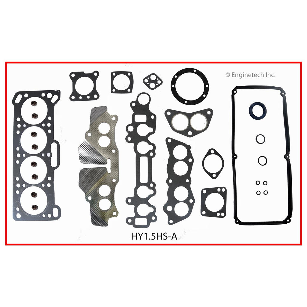 Enginetech Engine Full Gasket Set for Mitsubishi, Dodge, and Plymouth Models - Part MI1.5K-1
