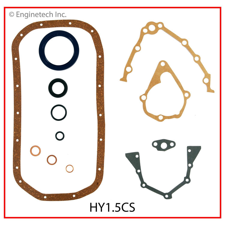Enginetech Engine Full Gasket Set for Mitsubishi and Dodge Colt and Plymouth Models – Part Number MI1.5K-2