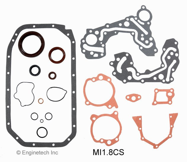 Enginetech Mitsubishi MI1.8CS Engine Lower End Gasket Set for Plymouth Laser and Mitsubishi Eclipse