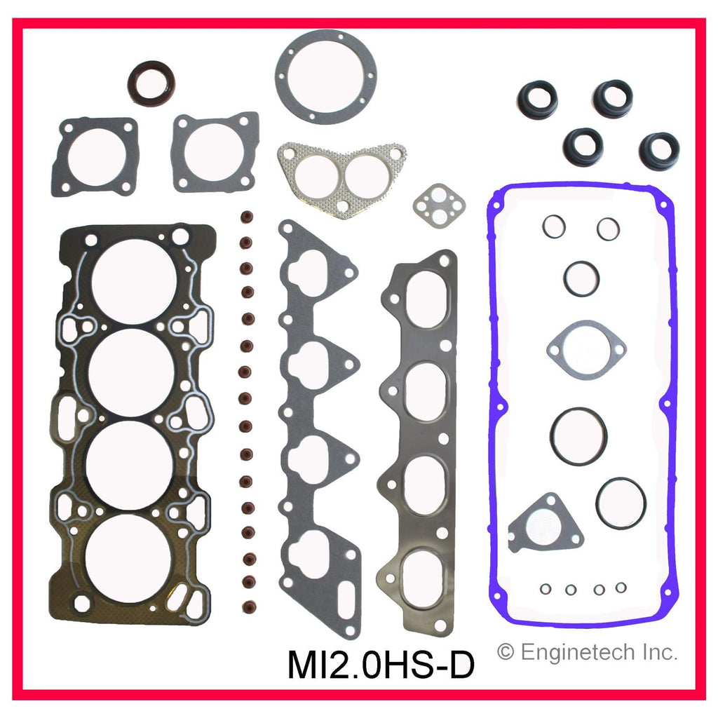 Enginetech MI2.0HS-DWB Engine Cylinder Head Gasket Set for Mitsubishi Cars and Trucks