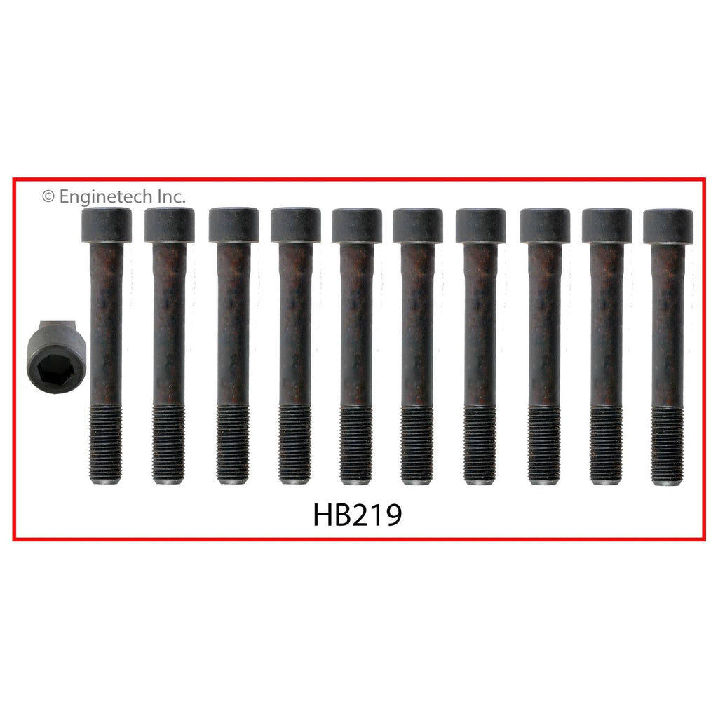 Enginetech Mitsubishi MI2.0HS-FWB Engine Cylinder Head Gasket Set with Head Bolts for Hyundai and Eagle Vehicles