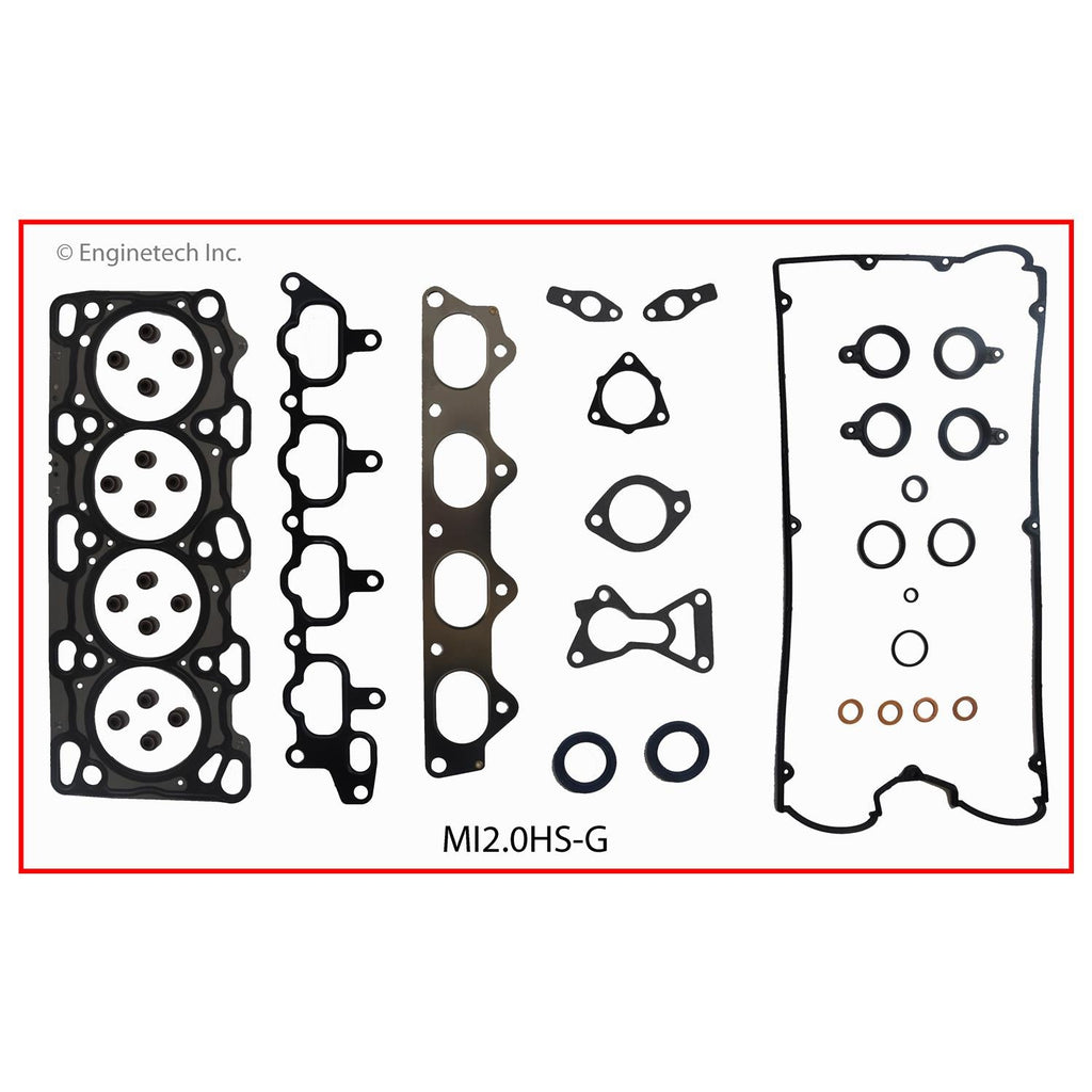 Enginetech Engine Cylinder Head Gasket Set for Mitsubishi Lancer (Part #MI2.0HS-G)