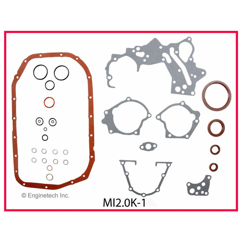 Enginetech MI2.0K-1 Engine Full Gasket Set for Mitsubishi and Eagle Vehicles