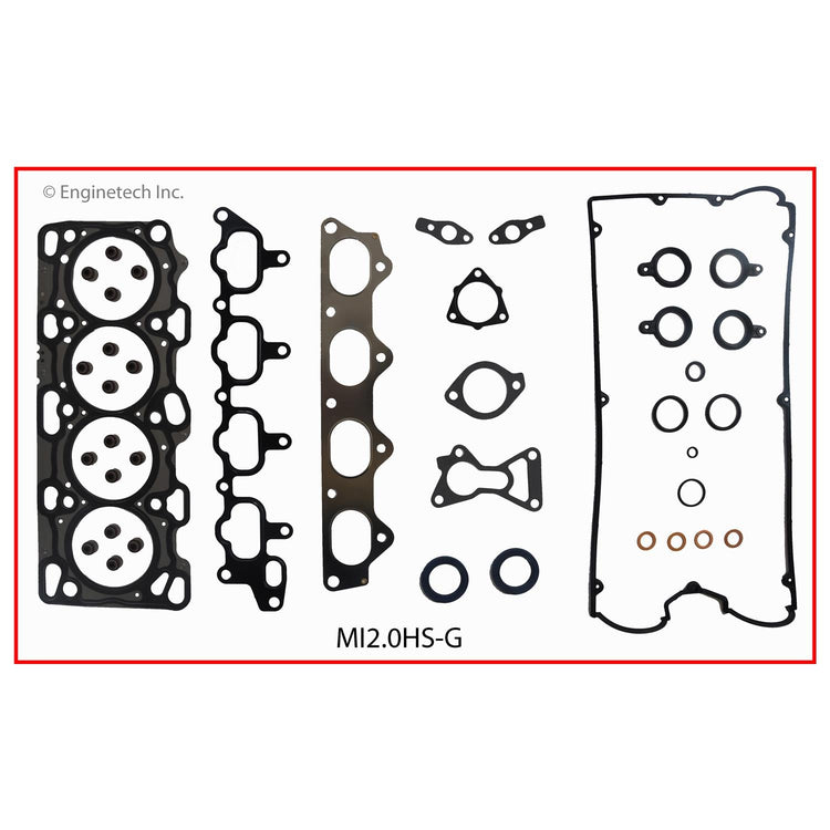 Enginetech Engine Full Gasket Set for Mitsubishi Lancer Models (Part MI2.0K-5)