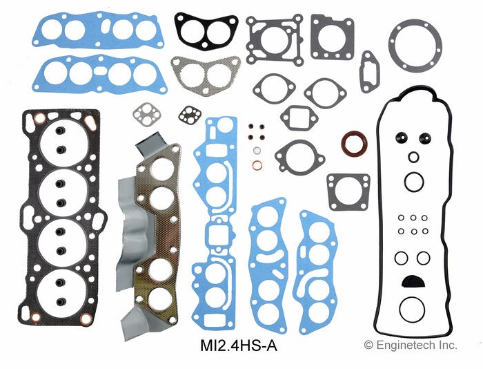 Enginetech MI2.4HS-A Engine Cylinder Head Gasket Set for Mitsubishi and Dodge Ram 50