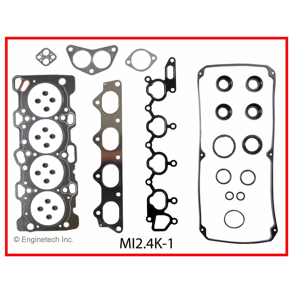 Enginetech Engine Full Gasket Set for Mitsubishi Montero Sport 1997-1999, Part #MI2.4K-1