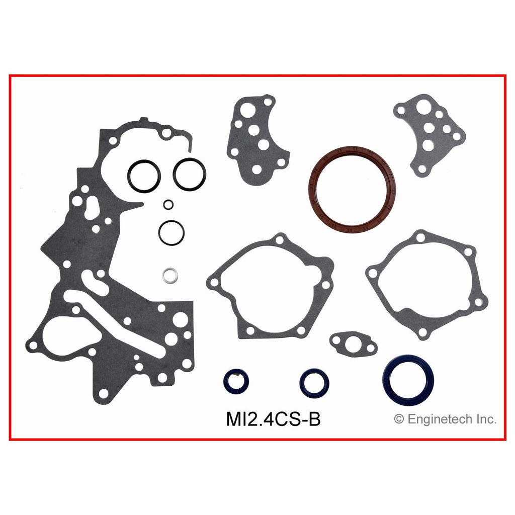 Enginetech Engine Full Gasket Set for Mitsubishi, Chrysler, and Dodge Vehicles – Part MI2.4K-4
