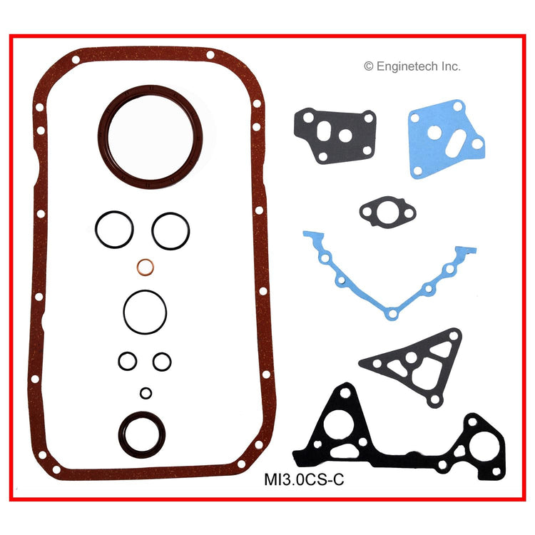 Enginetech Mitsubishi MI2.5K-1 Engine Full Gasket Set for Chrysler and Dodge Vehicles