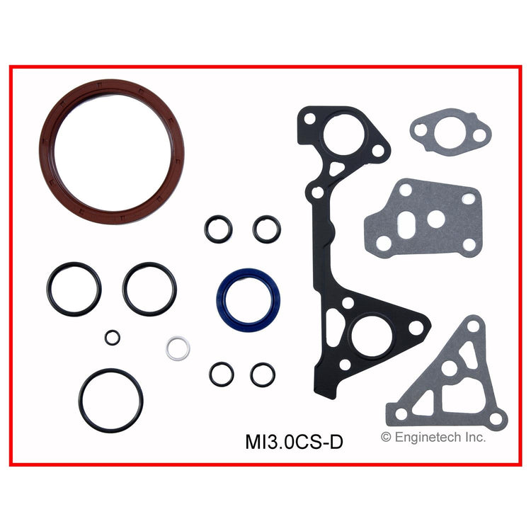 Enginetech Mitsubishi MI3.0CS-D Engine Lower End Gasket Set for Chrysler, Dodge, and Mitsubishi Vehicles