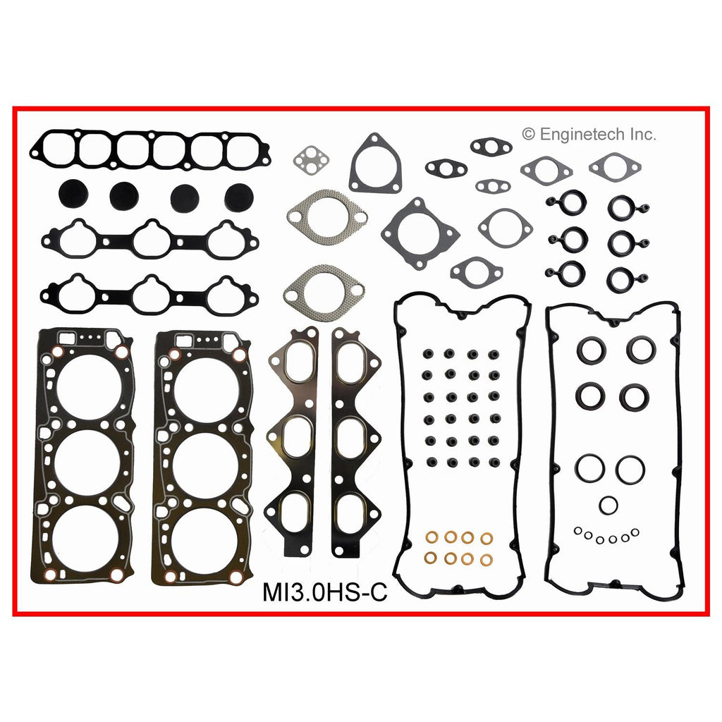 Enginetech MI3.0HS-CWB Engine Cylinder Head Gasket Set for Mitsubishi and Dodge Vehicles