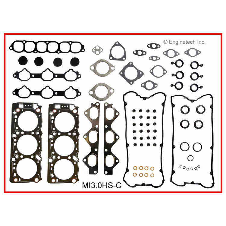 Enginetech MI3.0HS-CWB Engine Cylinder Head Gasket Set for Mitsubishi and Dodge Vehicles