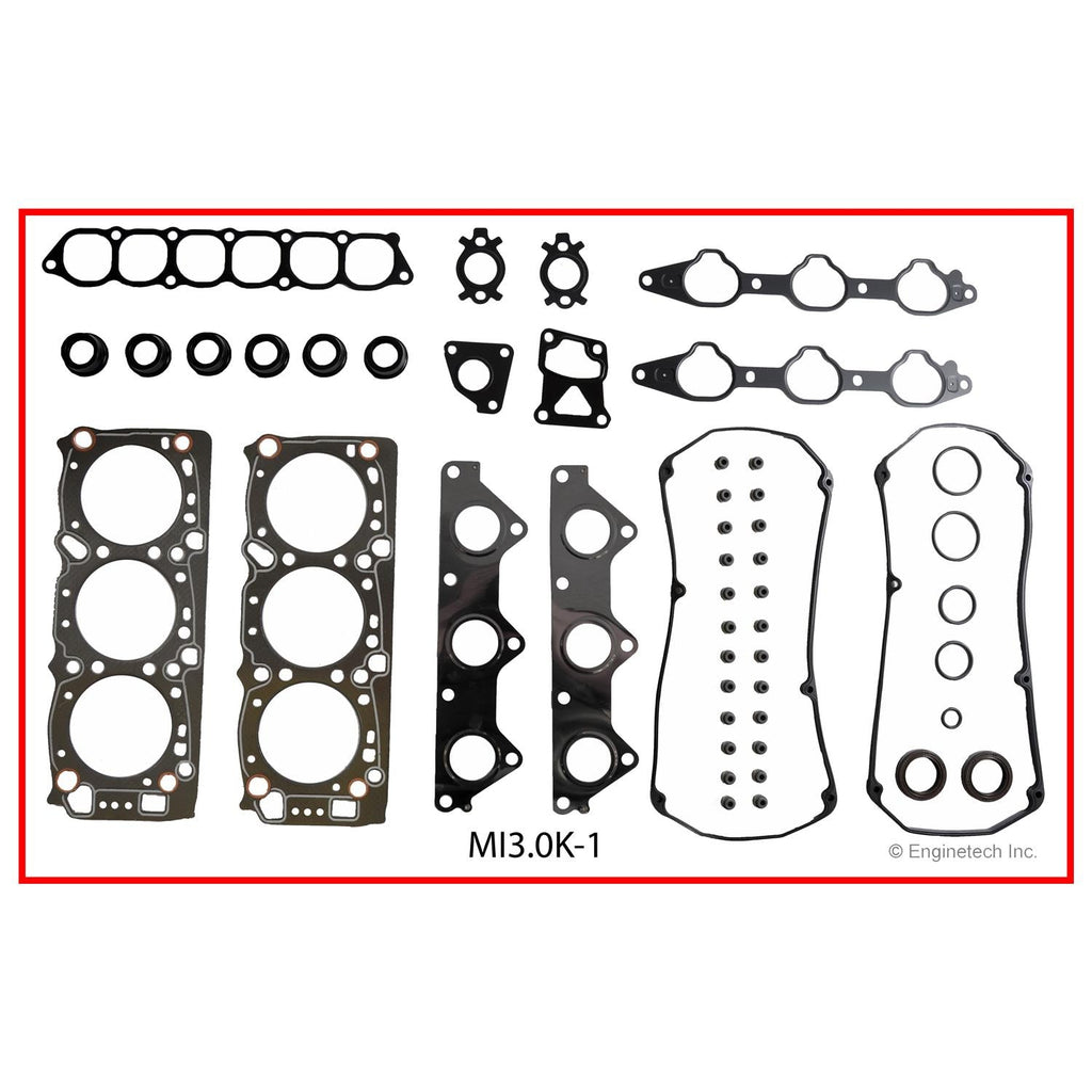Enginetech Engine Full Gasket Set for Mitsubishi Montero 1995-1996 | Part MI3.0K-1