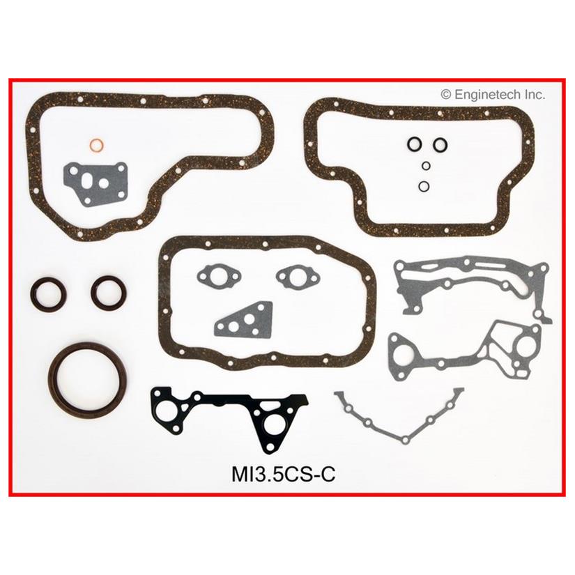 Enginetech MI3.5CS-C Engine Lower End Gasket Set for Mitsubishi Montero and Montero Sport