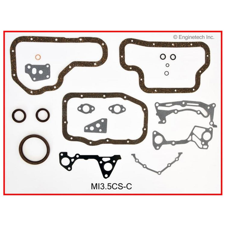 Enginetech MI3.5CS-C Engine Lower End Gasket Set for Mitsubishi Montero and Montero Sport