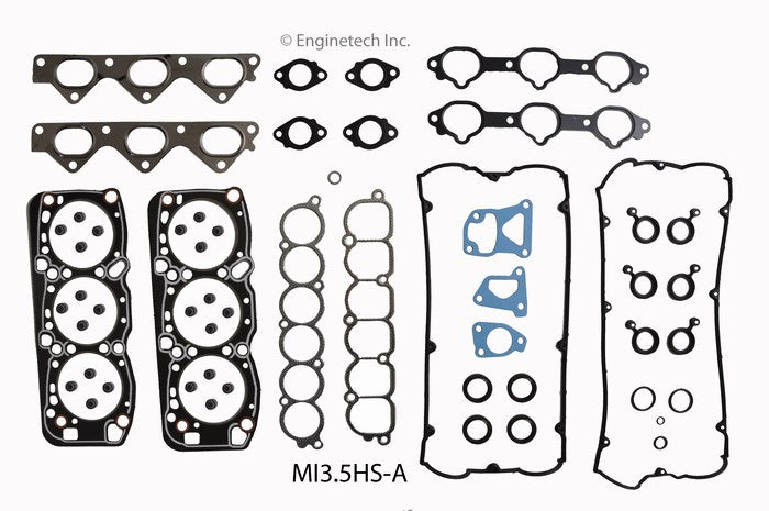 Enginetech Mitsubishi MI3.5HS-A Engine Cylinder Head Gasket Set for Montero 1994-1996