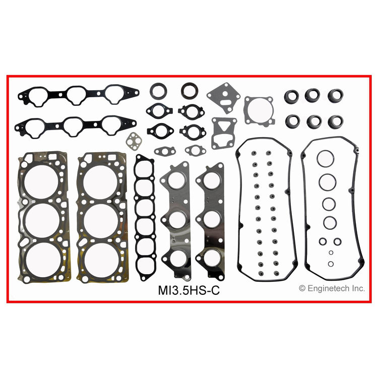 Enginetech MI3.5HS-CWB Engine Cylinder Head Gasket Set for Mitsubishi Cars and Trucks