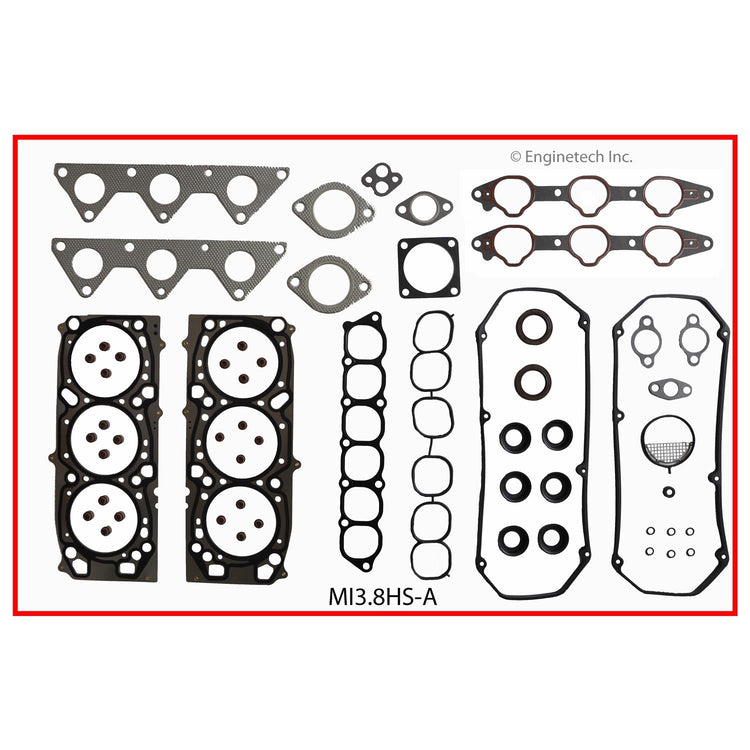 Enginetech Engine Cylinder Head Gasket Set for Mitsubishi Endeavor & Galant – Part MI3.8HS-AWB