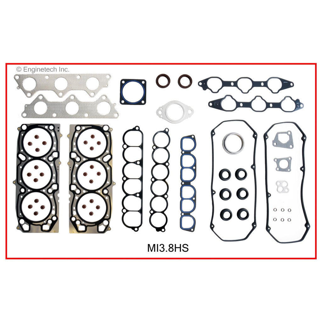 Enginetech Engine Cylinder Head Gasket Set for Mitsubishi Montero (Part Number MI3.8HS-WB)