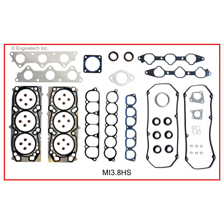 Enginetech Engine Cylinder Head Gasket Set for Mitsubishi Montero (Part Number MI3.8HS-WB)