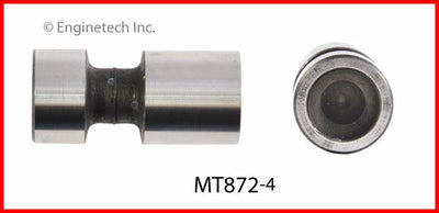 Enginetech MT872-4 Engine Valve Lifter 4 Pack for Classic Ford and Mercury Engines