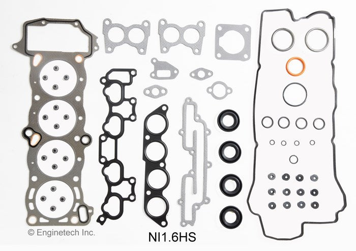 Enginetech Engine Cylinder Head Gasket Set for Nissan Sentra and NX - Part NI1.6HS