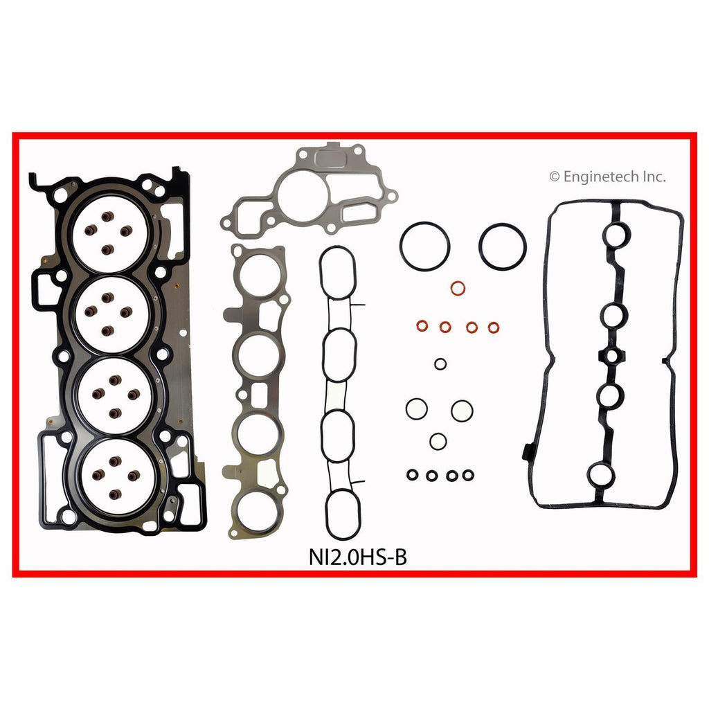 Enginetech Cylinder Head Gasket Set for Nissan Sentra, Versa, Cube - Part NI2.0HS-BWB