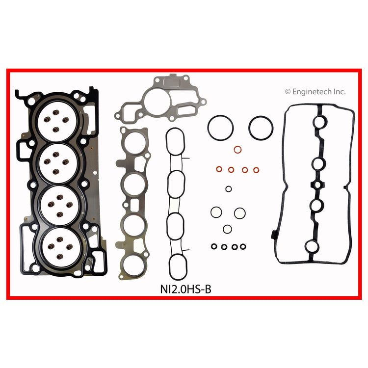 Enginetech Cylinder Head Gasket Set for Nissan Sentra, Versa, Cube - Part NI2.0HS-BWB