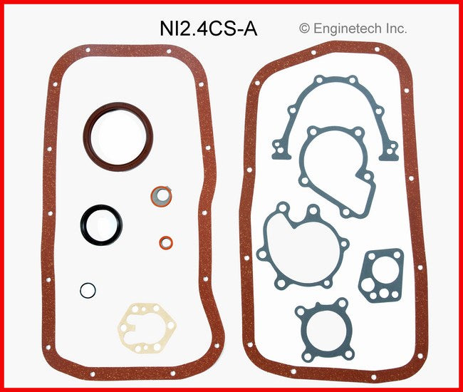 Enginetech Nissan Engine Lower End Gasket Set NI2.4CS-A for Nissan Car and Truck