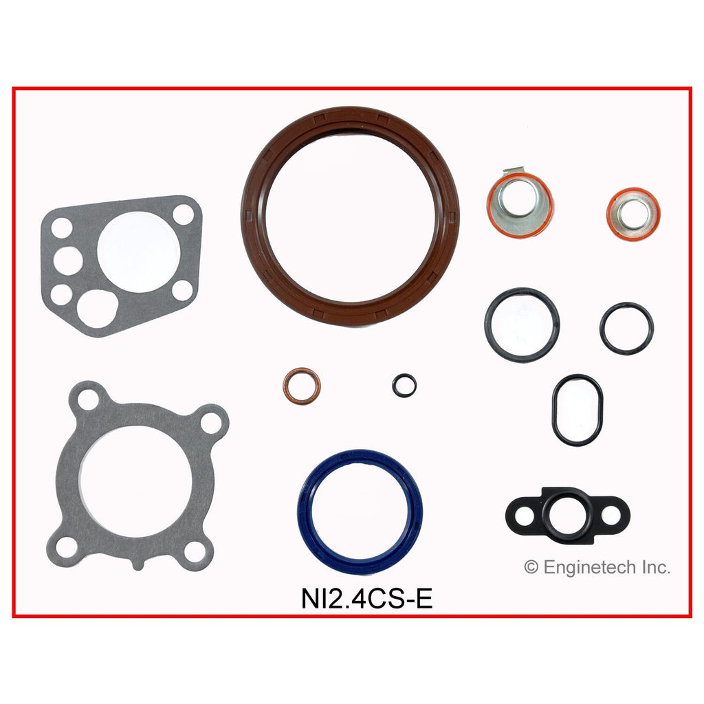 Enginetech NI2.4CS-E Engine Lower End Gasket Set for Nissan Cars and Trucks