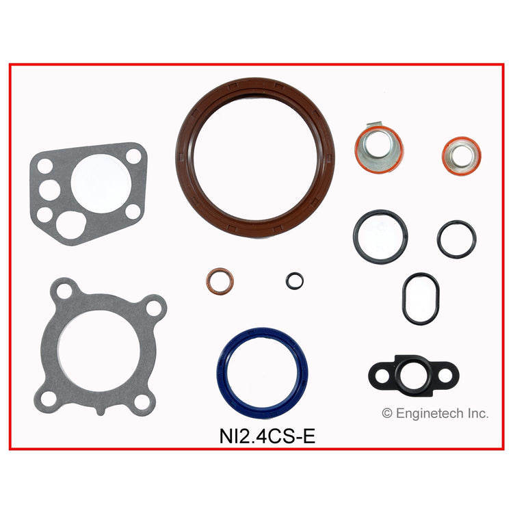 Enginetech NI2.4CS-E Engine Lower End Gasket Set for Nissan Cars and Trucks