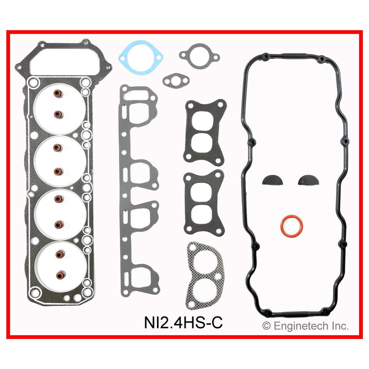 Enginetech Nissan D21 and Pathfinder Engine Cylinder Head Gasket Set (Part NI2.4HS-C)