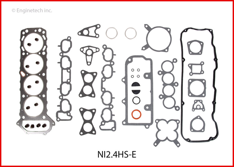 Enginetech NI2.4HS-E Engine Cylinder Head Gasket Set for Nissan Stanza and Axxess