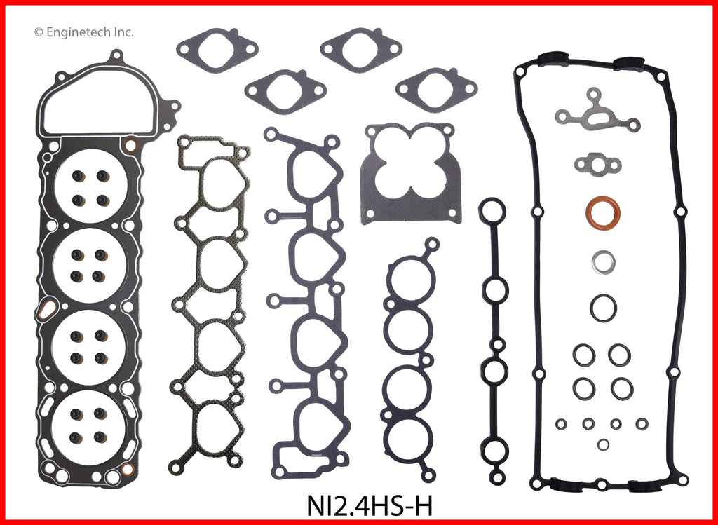 Enginetech Nissan NI2.4HS-H Engine Cylinder Head Gasket Set for 1995-1998 Nissan 240SX