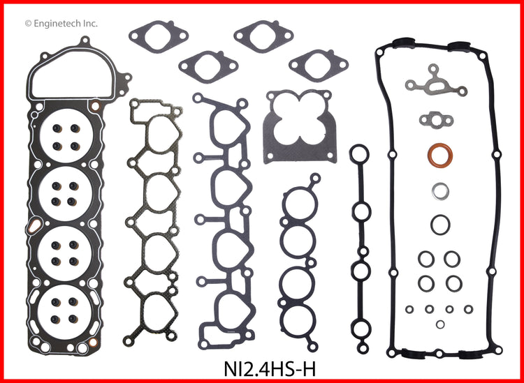 Enginetech Nissan NI2.4HS-H Engine Cylinder Head Gasket Set for 1995-1998 Nissan 240SX