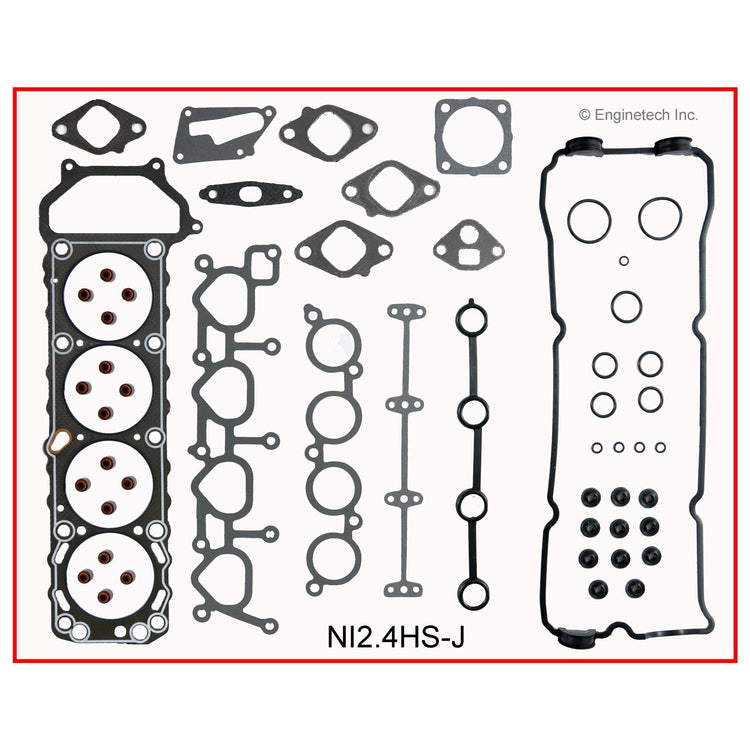 Enginetech NI2.4HS-JWB Engine Cylinder Head Gasket Set for Nissan Altima with Head Bolts