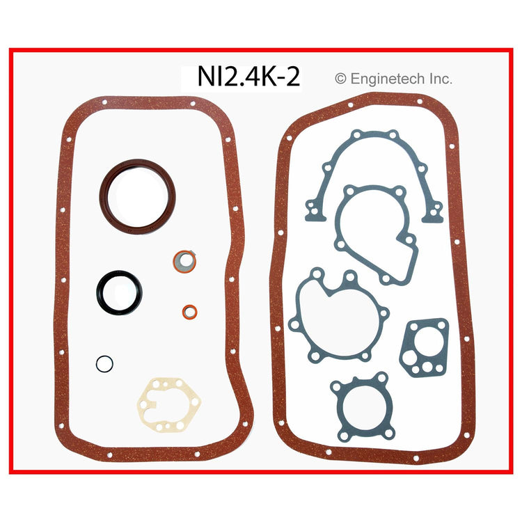 Enginetech Engine Full Gasket Set for Nissan Stanza and Axxess – Part NI2.4K-2