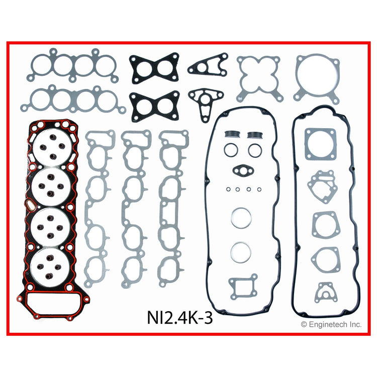 Enginetech Engine Full Gasket Set for Nissan Pickup 1995-1997 - Part NI2.4K-3