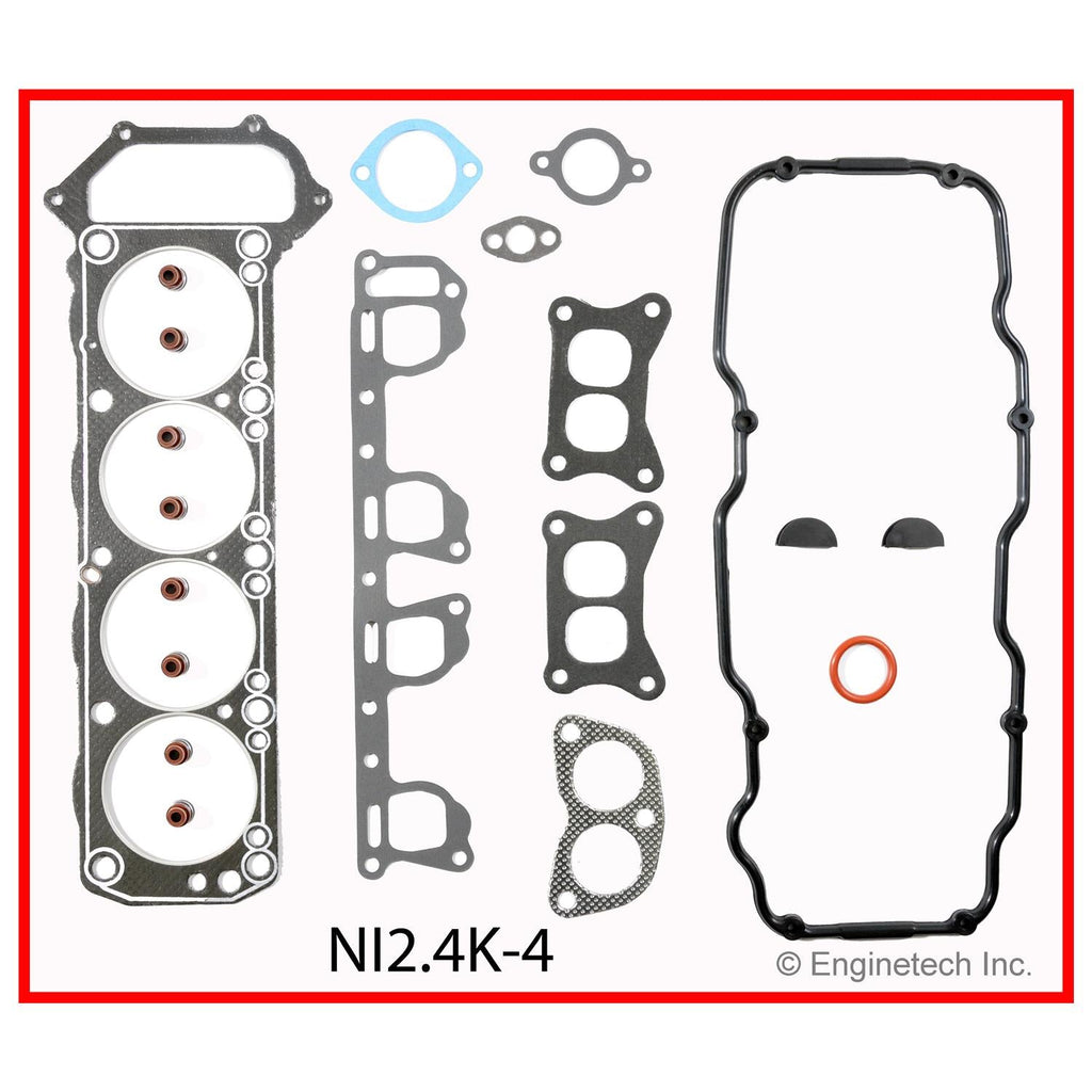 Enginetech NI2.4K-4 Engine Full Gasket Set for Nissan D21 and Pathfinder