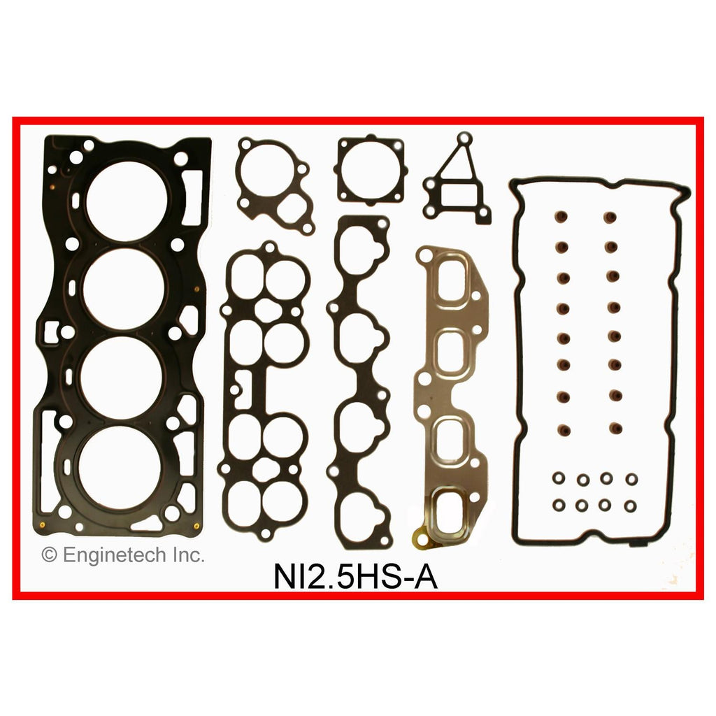 Enginetech NI2.5HS-AWB Engine Cylinder Head Gasket Set for Nissan Cars and Trucks