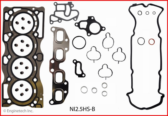 Enginetech NI2.5HS-B Engine Cylinder Head Gasket Set for Nissan and Suzuki Vehicles