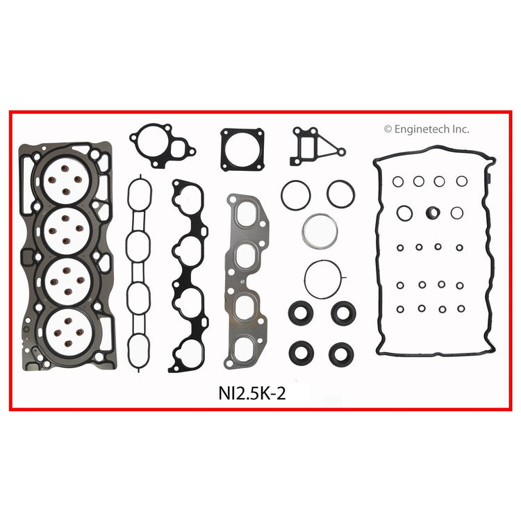 Enginetech NI2.5K-2 Engine Full Gasket Set for Nissan Cars and Trucks