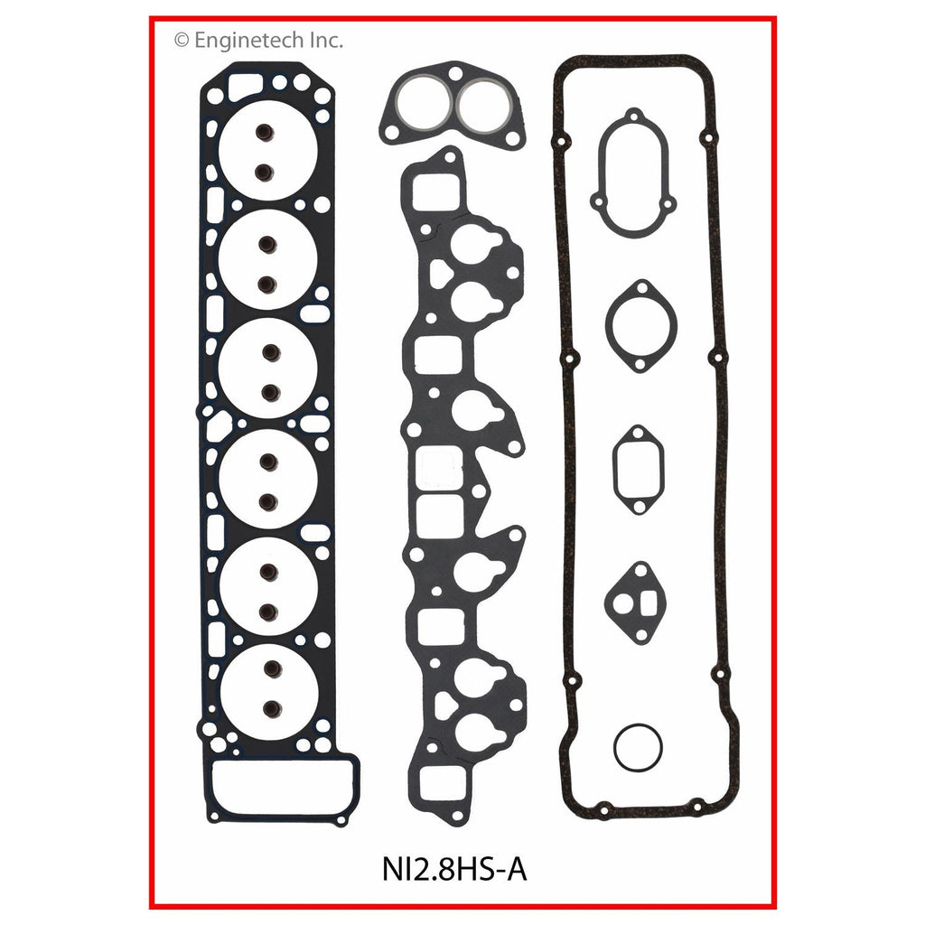 Enginetech Nissan Engine Cylinder Head Gasket Set NI2.8HS-A for 1975-1979 Nissan 280Z and 280ZX