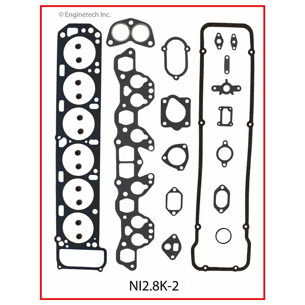 Enginetech Nissan 280ZX Engine Full Gasket Set (Part NI2.8K-2)
