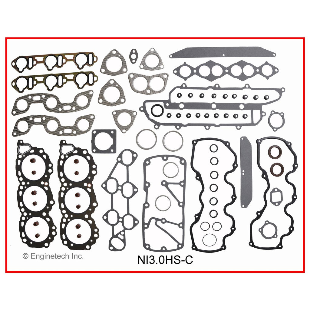 Enginetech Nissan NI3.0HS-C Engine Cylinder Head Gasket Set for 1993 Nissan Quest