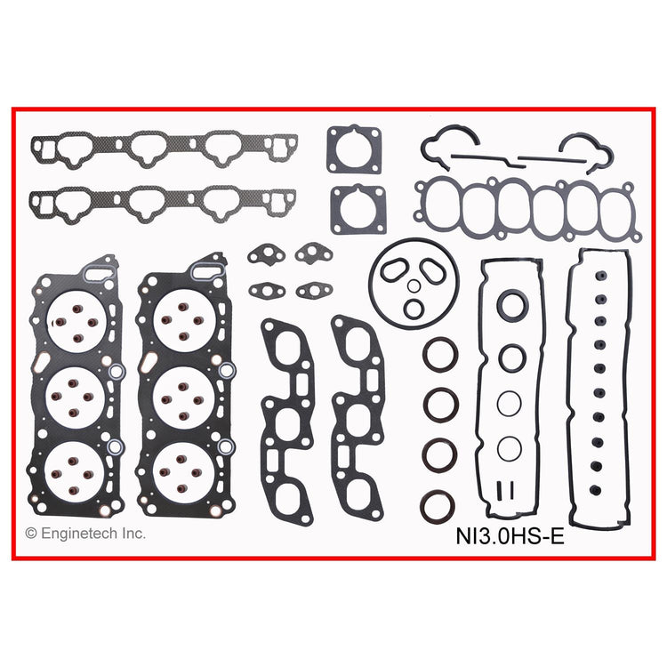 Enginetech NI3.0HS-E Engine Cylinder Head Gasket Set for Nissan and Infiniti Vehicles