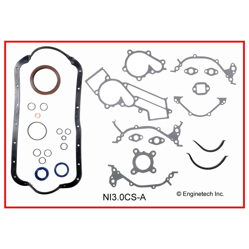 Enginetech Engine Full Gasket Set for Nissan 200SX and Maxima Models – Part NI3.0K-1